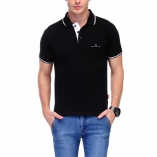 Black with White Placket